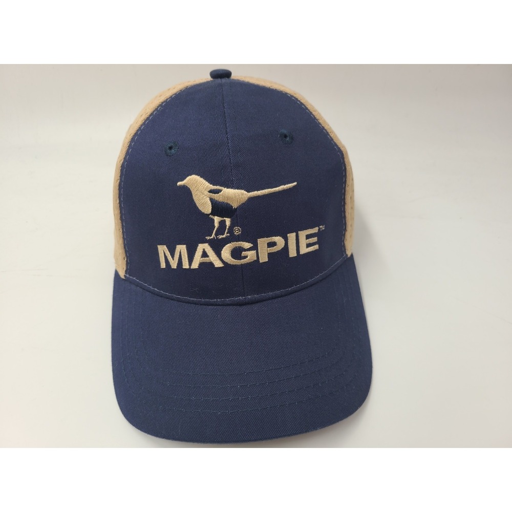 Magpie Bird Logo TDW Mesh Trucker Adjustable Hat Cap Dad Men‎ Women Blue Beige